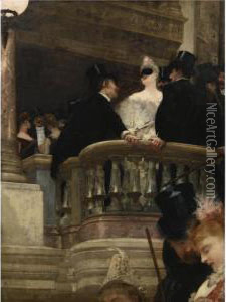 Le Bal De L'opera Oil Painting - Henri Gervex