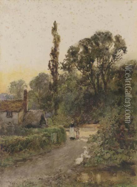 The Road Home Oil Painting - Henry John Yeend King