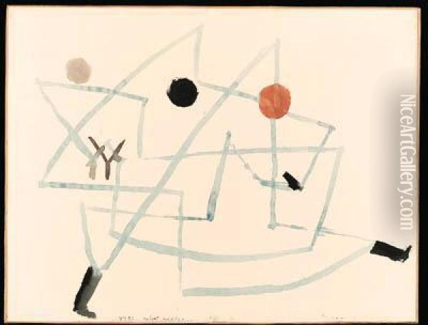 Verhext Und Eilig Oil Painting - Paul Klee