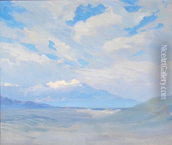 Spirit Of The Desert, San Jacinto,california Oil Painting - Jean Mannheim