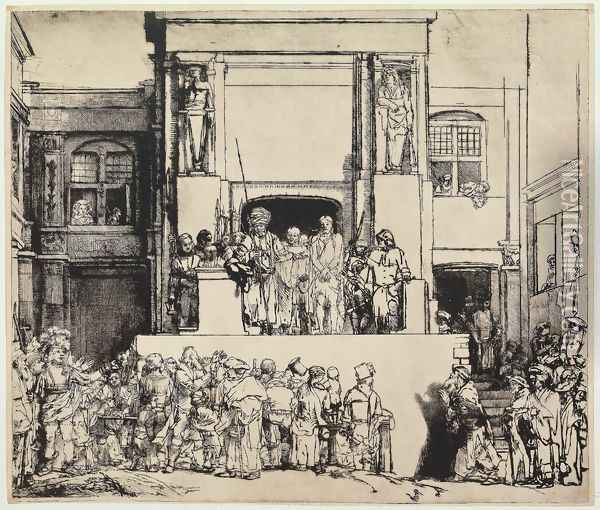 Christ Presented to the People Oil Painting - Harmenszoon van Rijn Rembrandt
