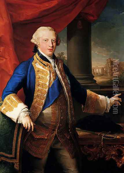Portrait Of Edward Augustus, Duke Of York (1739-1767) Oil Painting - Pompeo Gerolamo Batoni