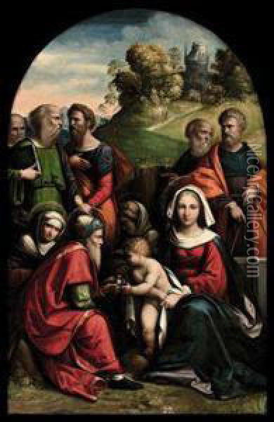 Madonna Col Bambino E Santi Oil Painting - Garofalo