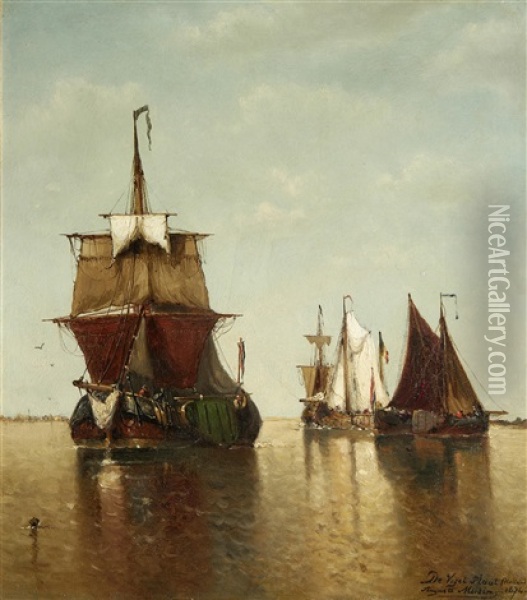 De Vogel Plaat, Holland Oil Painting - Auguste Henri Musin