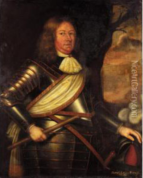 Portrait Of David, 2nd Earl Of Wemyss (1610-1679) Oil Painting - David Scougall