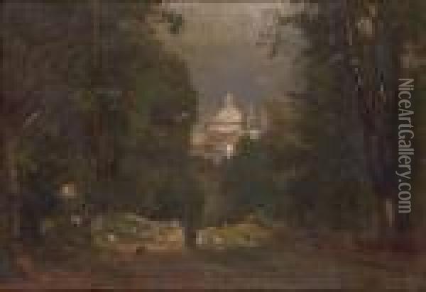 Albano Oil Painting - George Inness