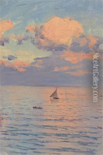 The Mediterranean Oil Painting - Nikolai Nikanorovich Dubovskoy