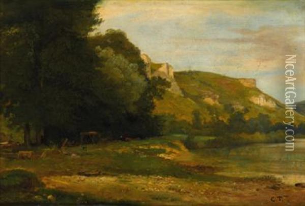 Country Landscape Oil Painting - Constant Troyon