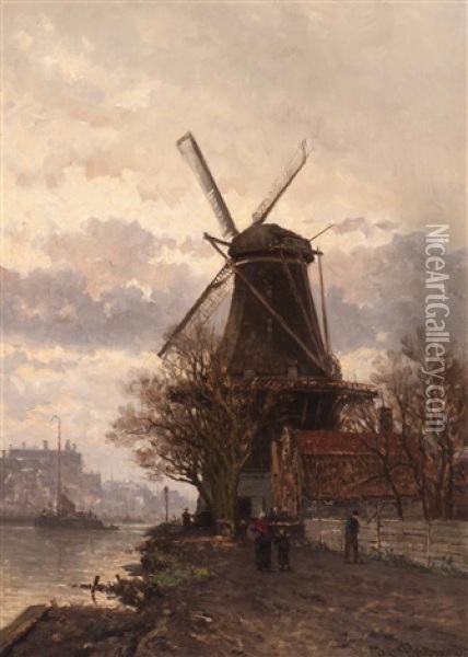Mill De Victor Oil Painting - Johan Conrad Greive
