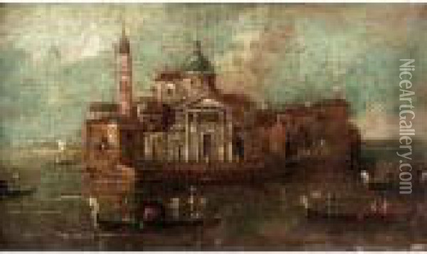 Venice, A View Of A Church In The Laguna Oil Painting - Francesco Guardi