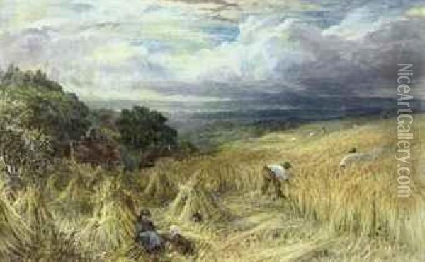Harvest Day Oil Painting - George Lucas