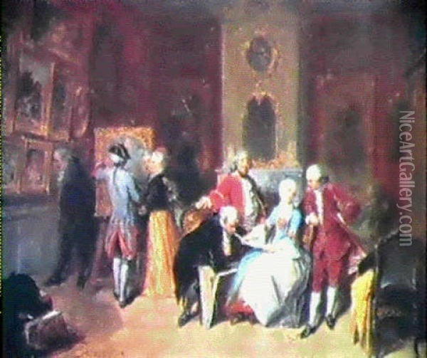 The Picture Gallery Oil Painting - Herman Frederik Carel ten Kate