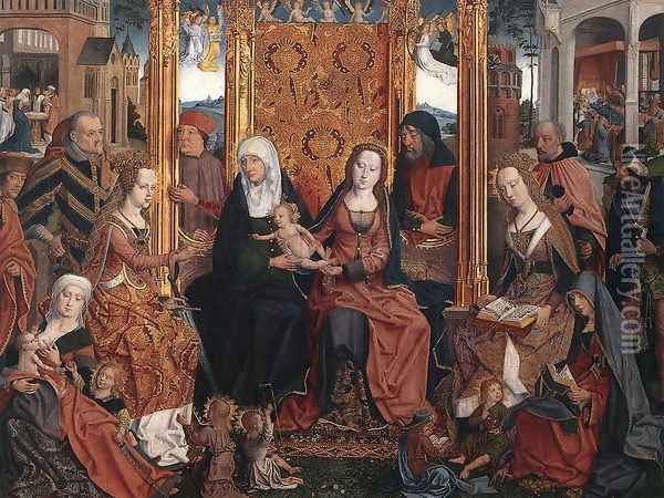 The Holy Kinship Altarpiece (central panel) 1505-10 Oil Painting - German Unknown Master
