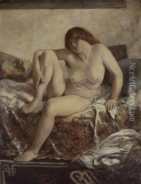 Weiblicher Akt Oil Painting - Emil Orlik