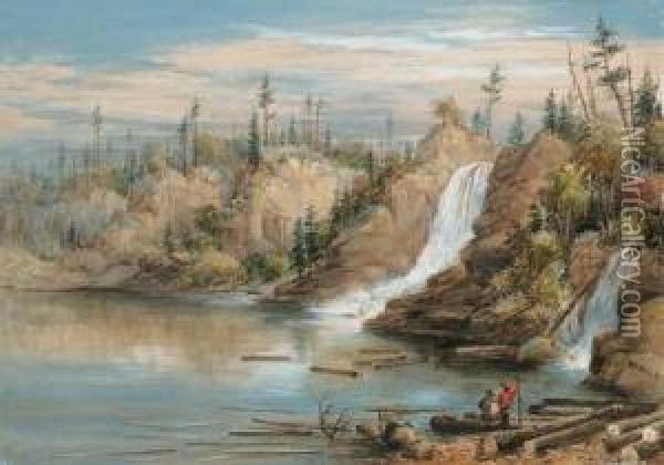 Smith's Falls, Ontario Oil Painting - Washington F. Friend