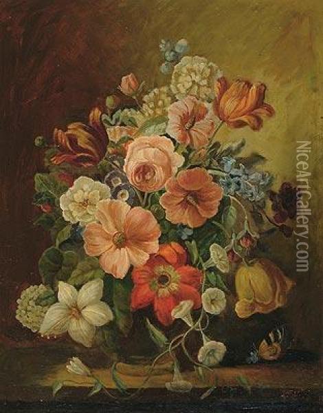 Wiener Stilllebenmaler Oil Painting - Anton Edler