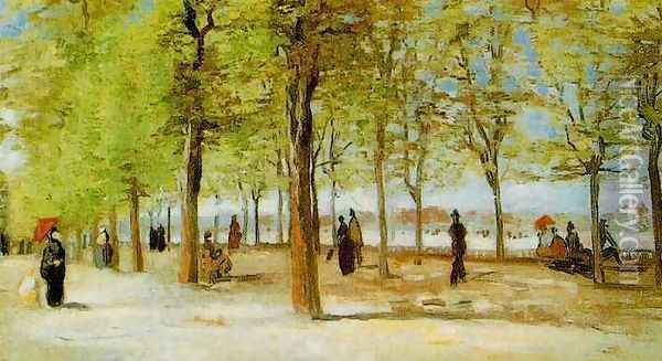 Lane At The Jardin Du Luxembourg Oil Painting - Vincent Van Gogh