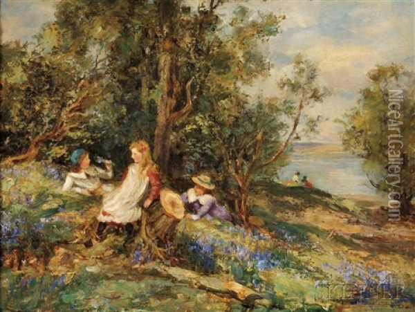 Bluebell Time Oil Painting - William Stewart MacGeorge