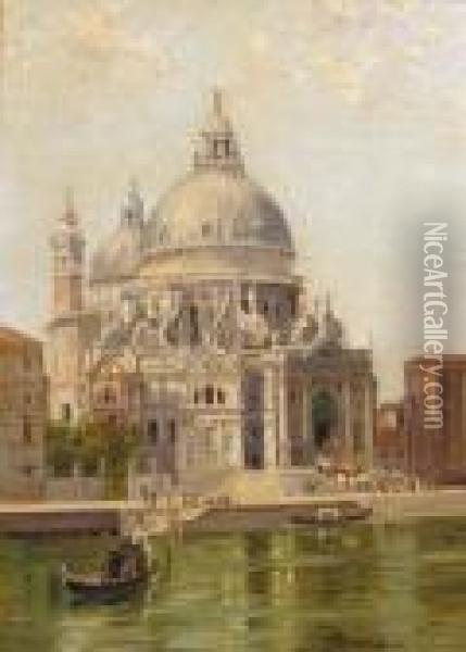 Santa Maria Della Salute, Venice Oil Painting - Antonietta Brandeis