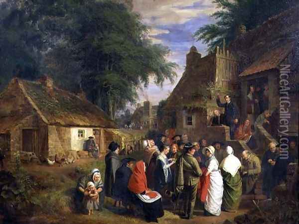 The Open Air Preacher Oil Painting - Alexander Carse