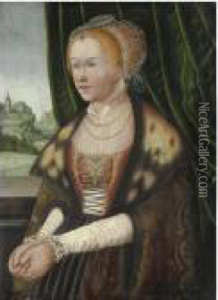 Ritratto Di Gentildonna Oil Painting - Lucas The Elder Cranach