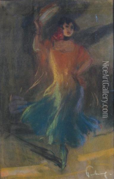 Spanish Dancer Oil Painting - Louis Fortuney