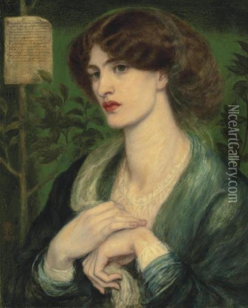 The Salutation Of Beatrice Oil Painting - Dante Gabriel Rossetti