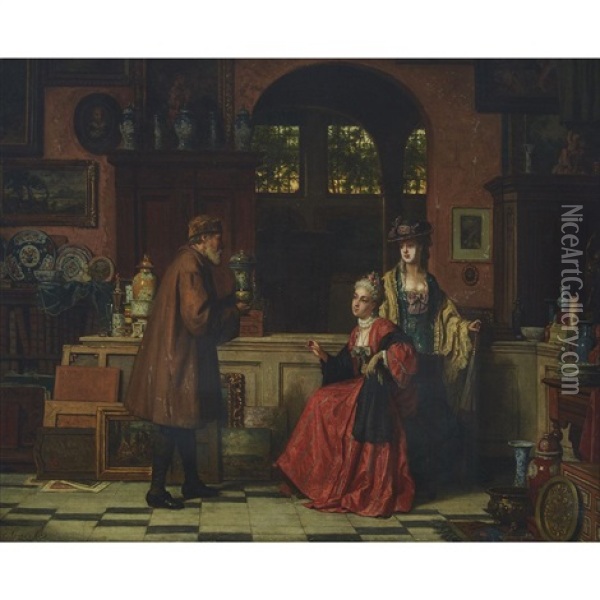 The Antiquarian Oil Painting - Jean Carolus