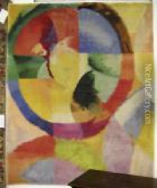 Untitled Oil Painting - Robert Delaunay