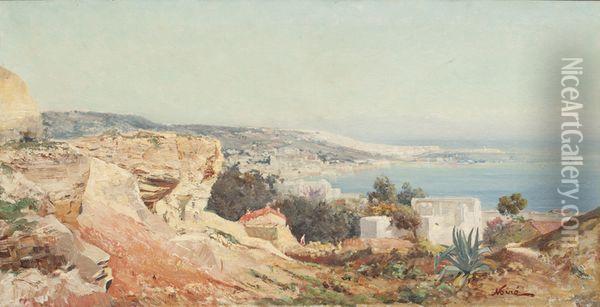 Panorama D'alger Pris De Mustapha Oil Painting - Maxime Noire