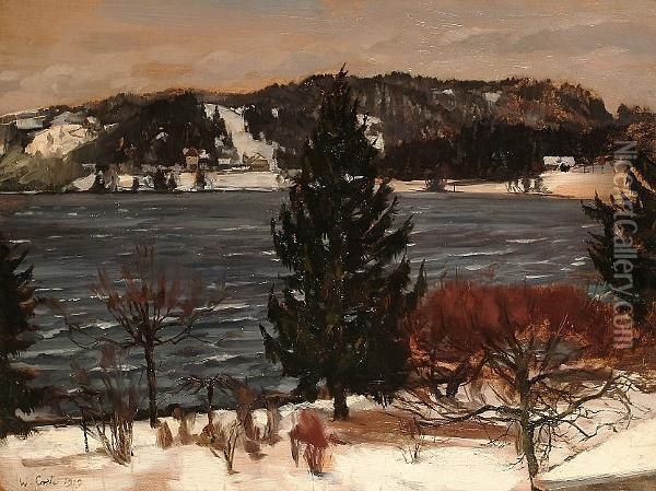 Winter Landscape Oil Painting - Waldemar Coste