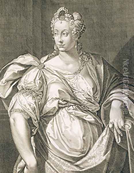 Livia Drusilla c.55 BC - AD 29 wife of Octavian Oil Painting - Aegidius Sadeler or Saedeler