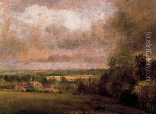 The Stour Valley from Higham Oil Painting - John Constable
