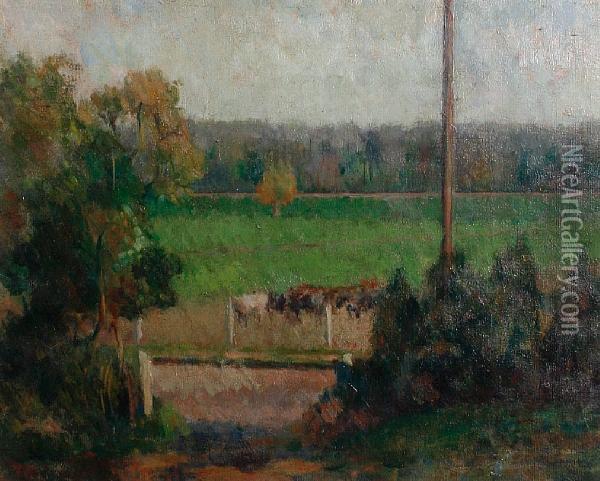 Cows At Rodwell Oil Painting - Graham Bell