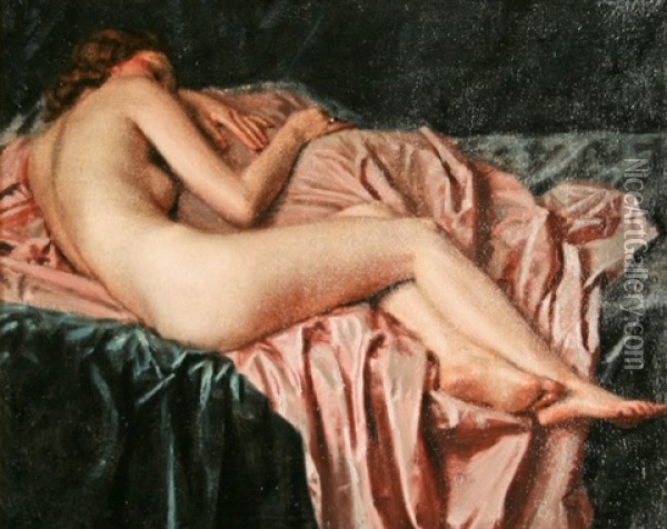 Untitled (nude) Oil Painting - Maurice Joron