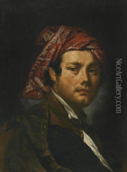 Portrait Of A Man Oil Painting - Vittore Ghislandi