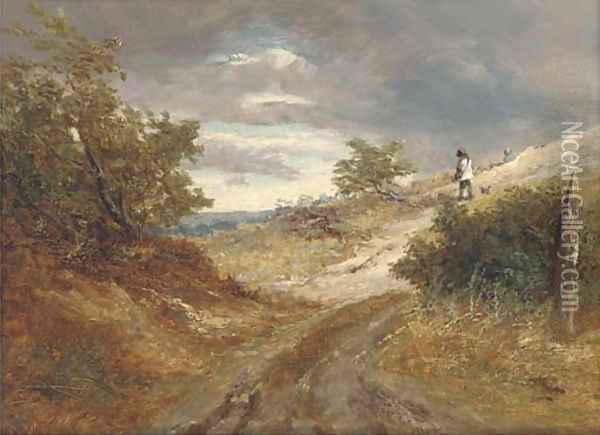 A blustery day Oil Painting - Joseph Thors