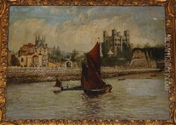 Rochester Castle Oil Painting - Samuel Scott