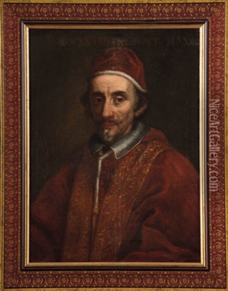 Portrait Du Pape Innocent Xi Oil Painting - Giovanni Maria Morandi