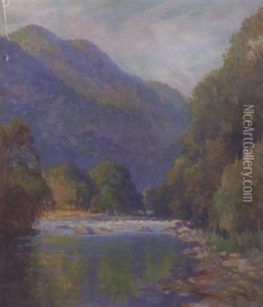Gorge Of The Nantahala Oil Painting - Will Henry Stevens
