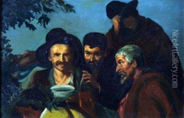 Peasants Oil Painting - Diego Rodriguez de Silva y Velazquez
