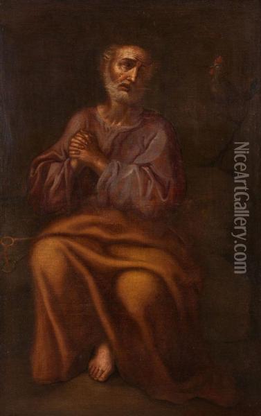 Petrus Oil Painting - Jusepe de Ribera