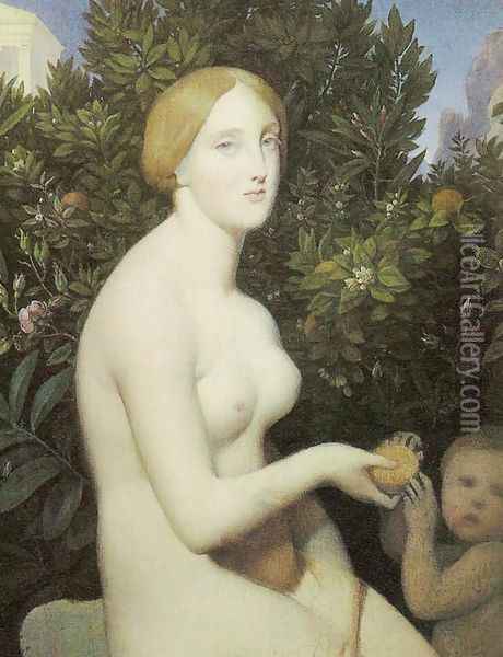 Venus at Paphos Oil Painting - Jean Auguste Dominique Ingres