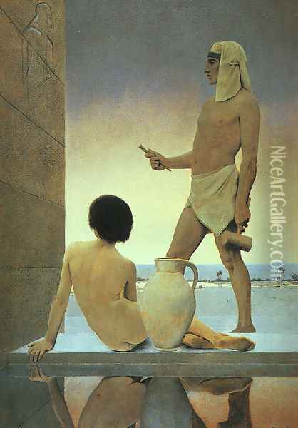 Egypt Oil Painting - Maxfield Parrish