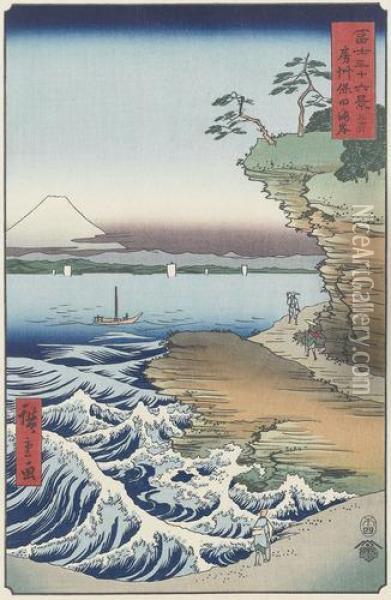 Konvolut Oil Painting - Utagawa or Ando Hiroshige