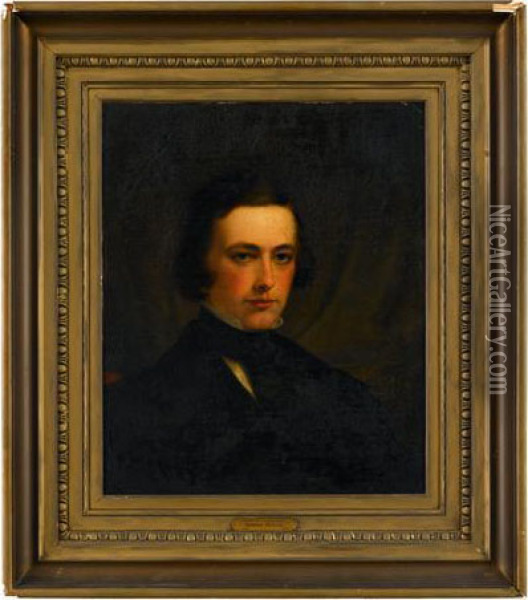 Portrait Of Henry W. Longfellow As A Young Man Oil Painting - Thomas Sully