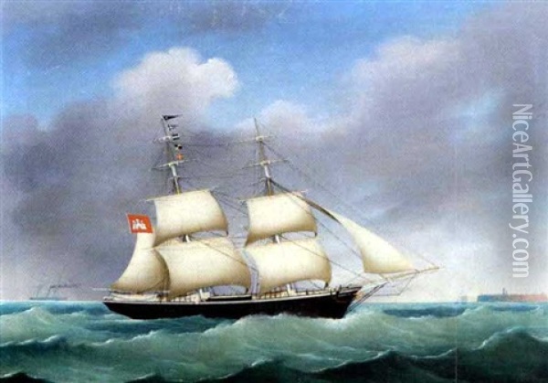Skibsportraet Af Sejlskibet 
