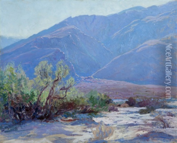 Desert Foothills Of San Jacinto Oil Painting - John Frost