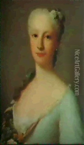 Portrait Of A Lady Oil Painting - Jacopo Amigoni