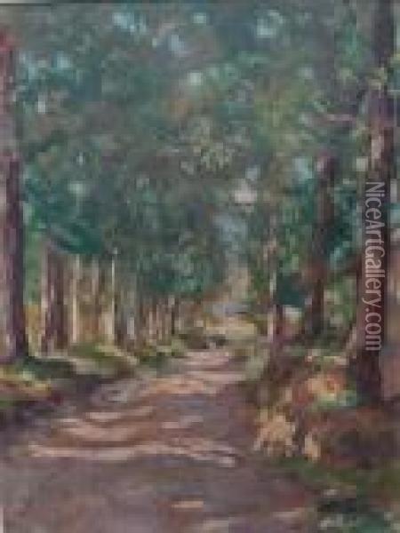 Chemin Creux A Tesse-la-madeleine Oil Painting - Lucien Hector Jonas